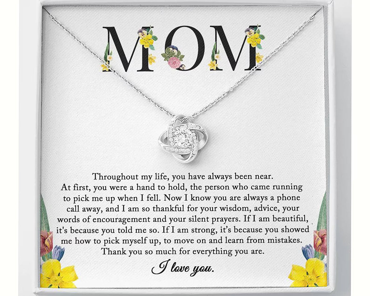 You Have Always Been Near – To My Mom Love Knot, Mom Birthday Gift, Mother’s Day Gifts