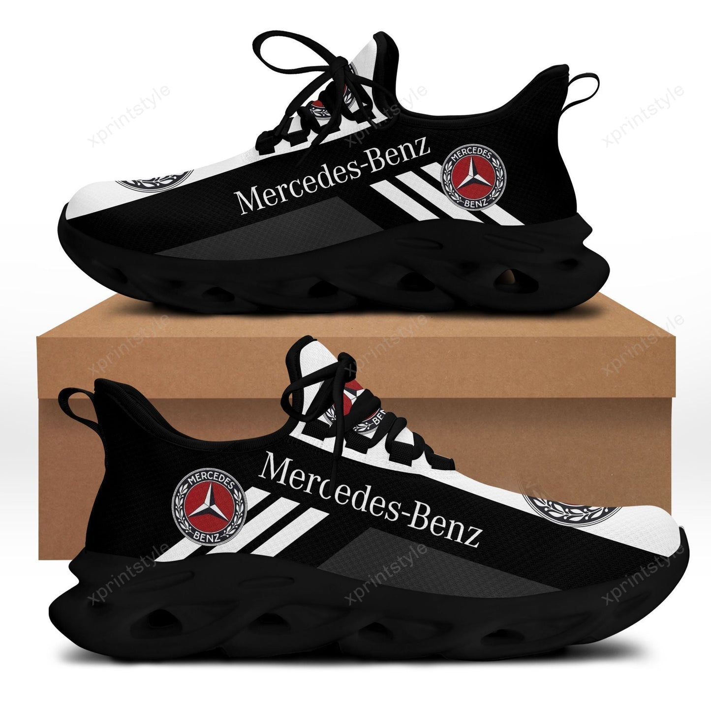 Mercedes Running Chunky Shoes Ver 3 Black & White