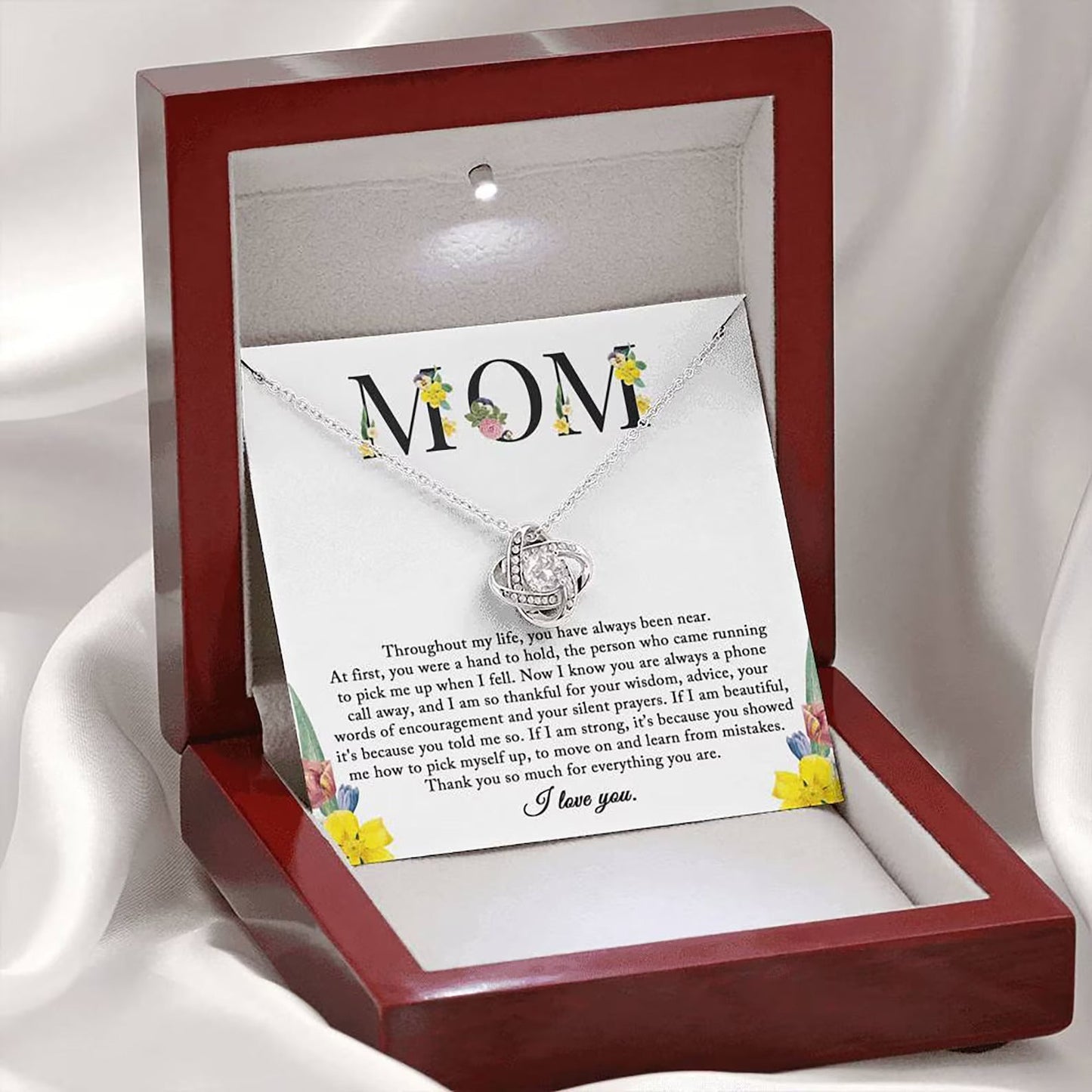 You Have Always Been Near – To My Mom Love Knot, Mom Birthday Gift, Mother’s Day Gifts