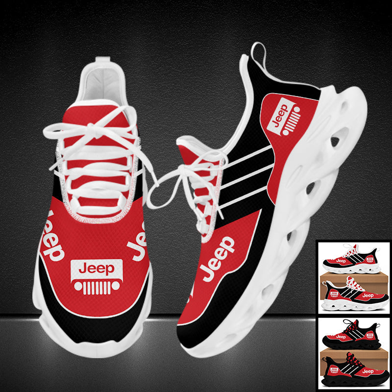 Jeep Red and Black Clunky Max Shoes for Men & Women