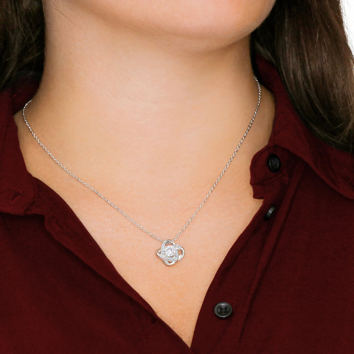 You Gave Me The Confidence – To My Beautiful Mom Love Knot, Mom Necklace, Mom Birthday Gift, Mother’s Day Gifts