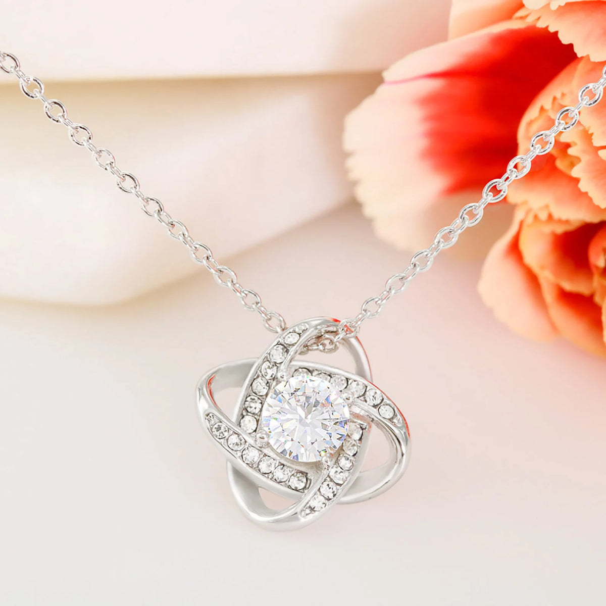 You Gave Me The Confidence – To My Beautiful Mom Love Knot, Mom Necklace, Mom Birthday Gift, Mother’s Day Gifts