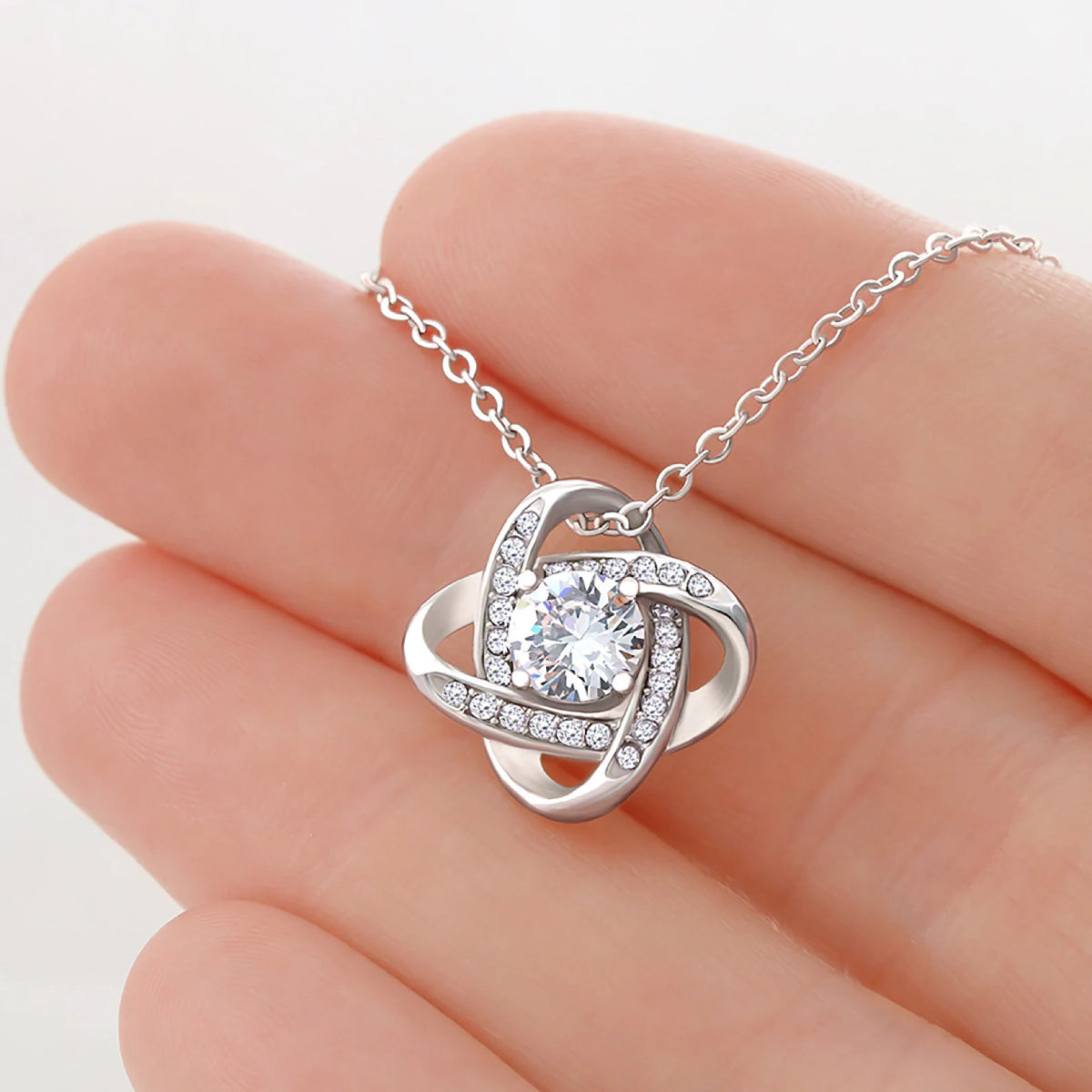 I Love You Mom I Really Do Love Knot Necklace, Mom Necklace, Mom Birthday Gift, Mother’s Day Gifts