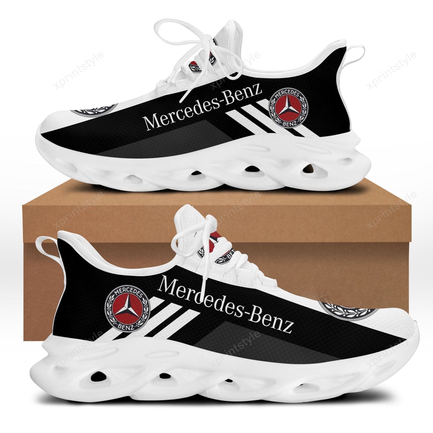 Mercedes Running Chunky Shoes Ver 3 Black & White