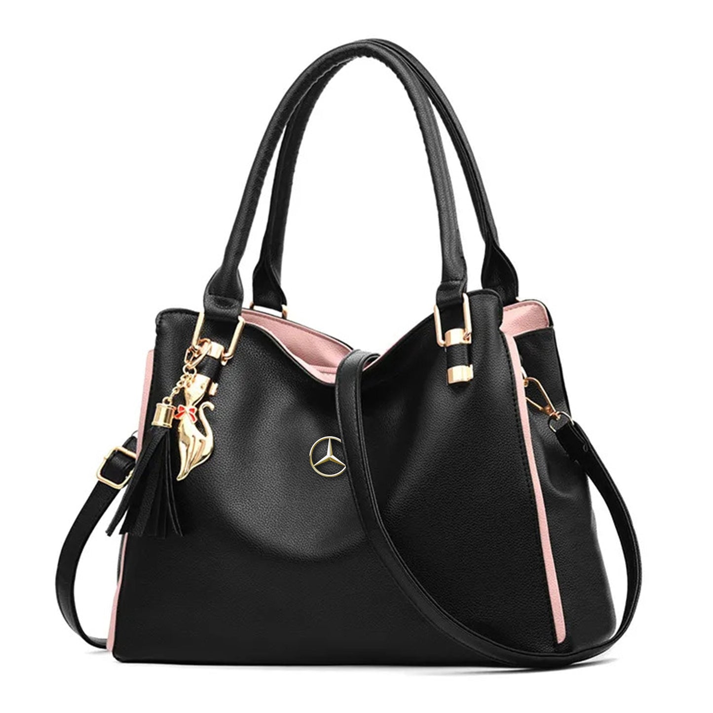 Mercedes Classy Women’s Handbag-bag-Driver Apparel-Black-Driversapparel.com