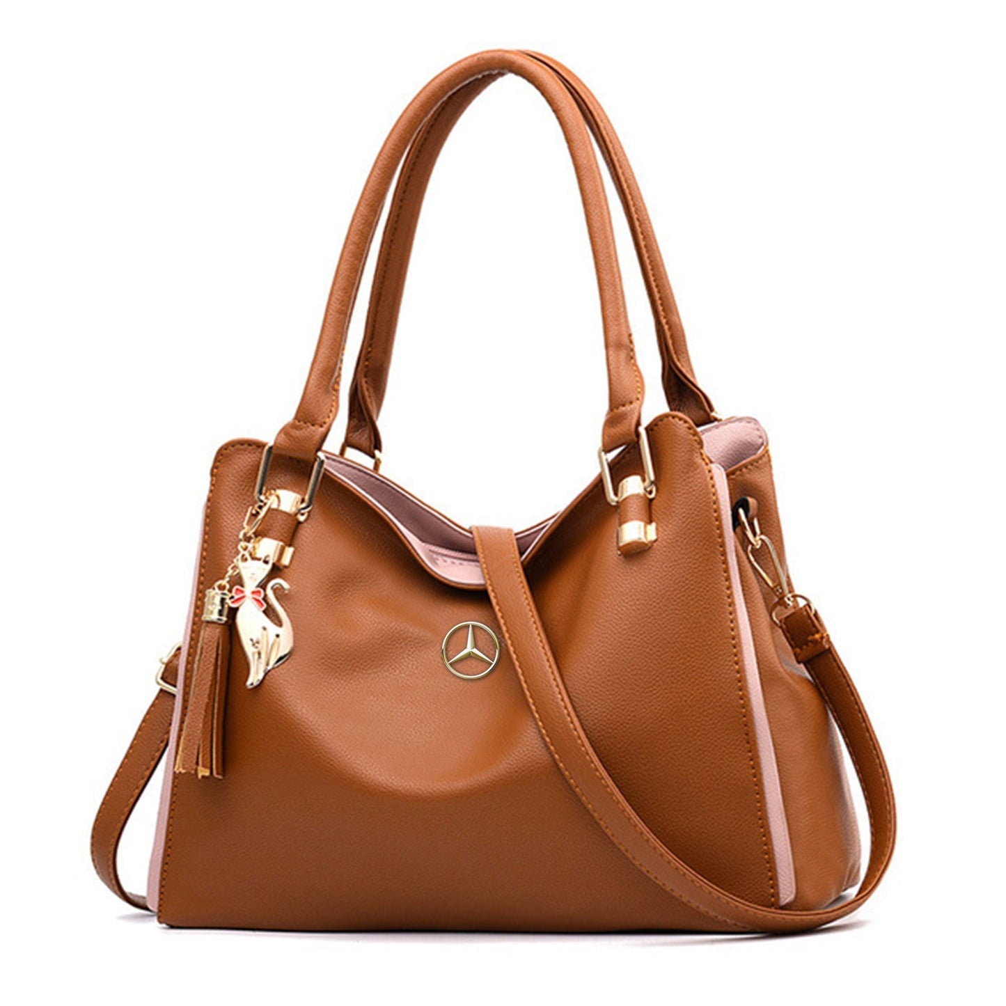 Mercedes Classy Women’s Handbag-bag-Driver Apparel-Brown-Driversapparel.com