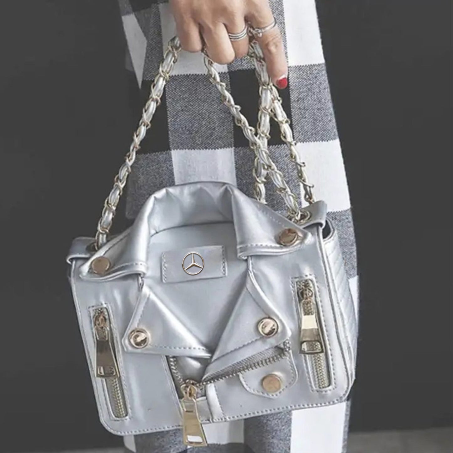 Mercedes Luxury Collar Women’s Handbag-bag-Driver Apparel-Driversapparel.com