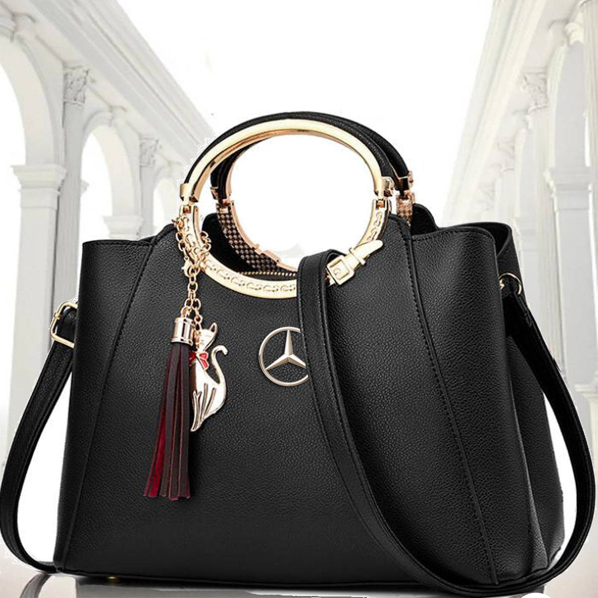 Mercedes Superior Summer Women’s Handbag-bag-Driver Apparel-Beige-Driversapparel.com