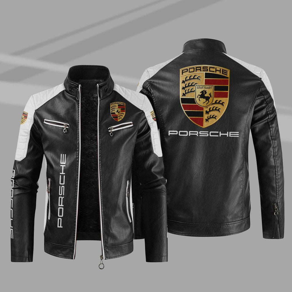 Porsche Jacket Porsche Sport Leather Jacket V21