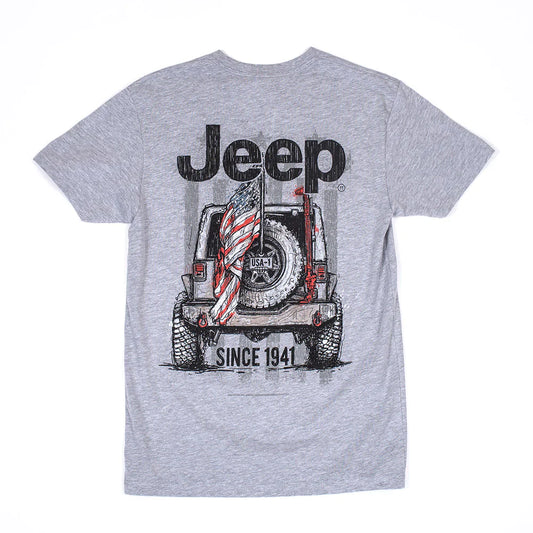 Jeep T-shirts Since 1941 Unisex All Over Print Heather Grey