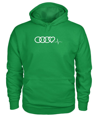 Audi Hoodie Heart Beat Gildan