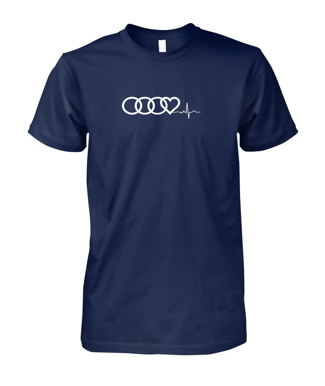 Audi Heart Beat Unisex Cotton T SHIRT