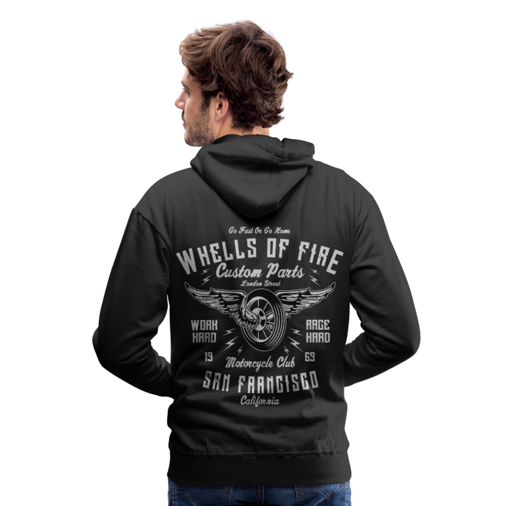 Wheels of fire Motorcycle Club Men’s Premium Hoodie - black