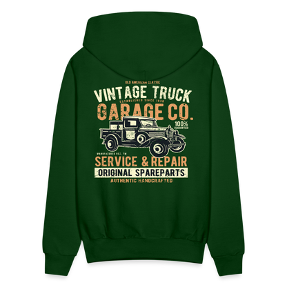 Vintage truck Cars Men's Hoodie - forest green