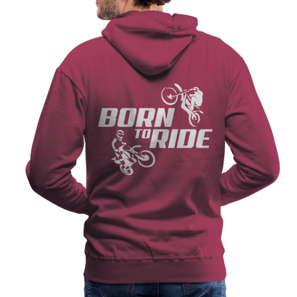 Born to Ride Motocross Men’s Premium Hoodie - bordeaux