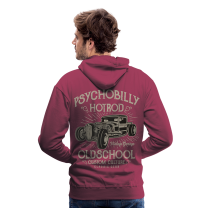 Psychobilly hotrod Men’s Premium Hoodie - bordeaux