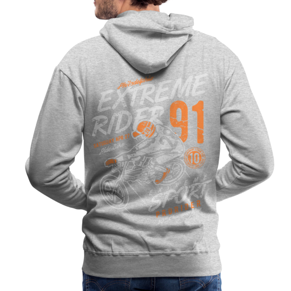 Extremerider Motorcycle Men’s Premium Hoodie - heather grey