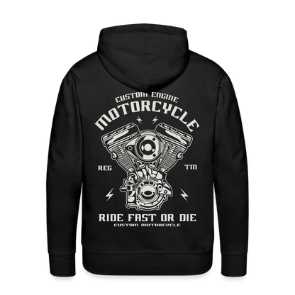 Ride Fast or Die Motorcycle Men’s Premium Hoodie - black