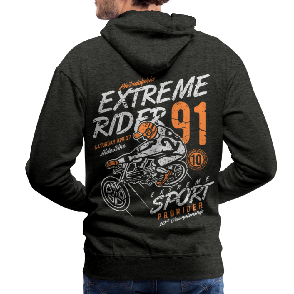 Extremerider Motorcycle Men’s Premium Hoodie - charcoal grey