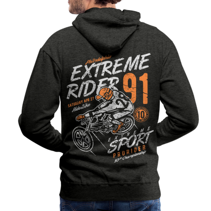 Extremerider Motorcycle Men’s Premium Hoodie - charcoal grey