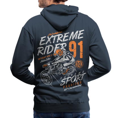 Extremerider Motorcycle Men’s Premium Hoodie - navy