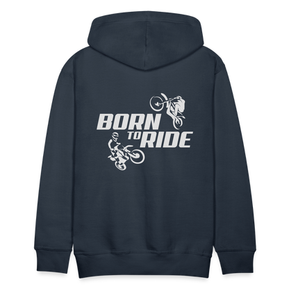 Born to Ride Motocross Men’s Premium Hoodie - navy