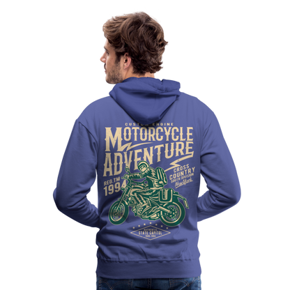 Motorcycle Adventure Men’s Premium Hoodie - royal blue