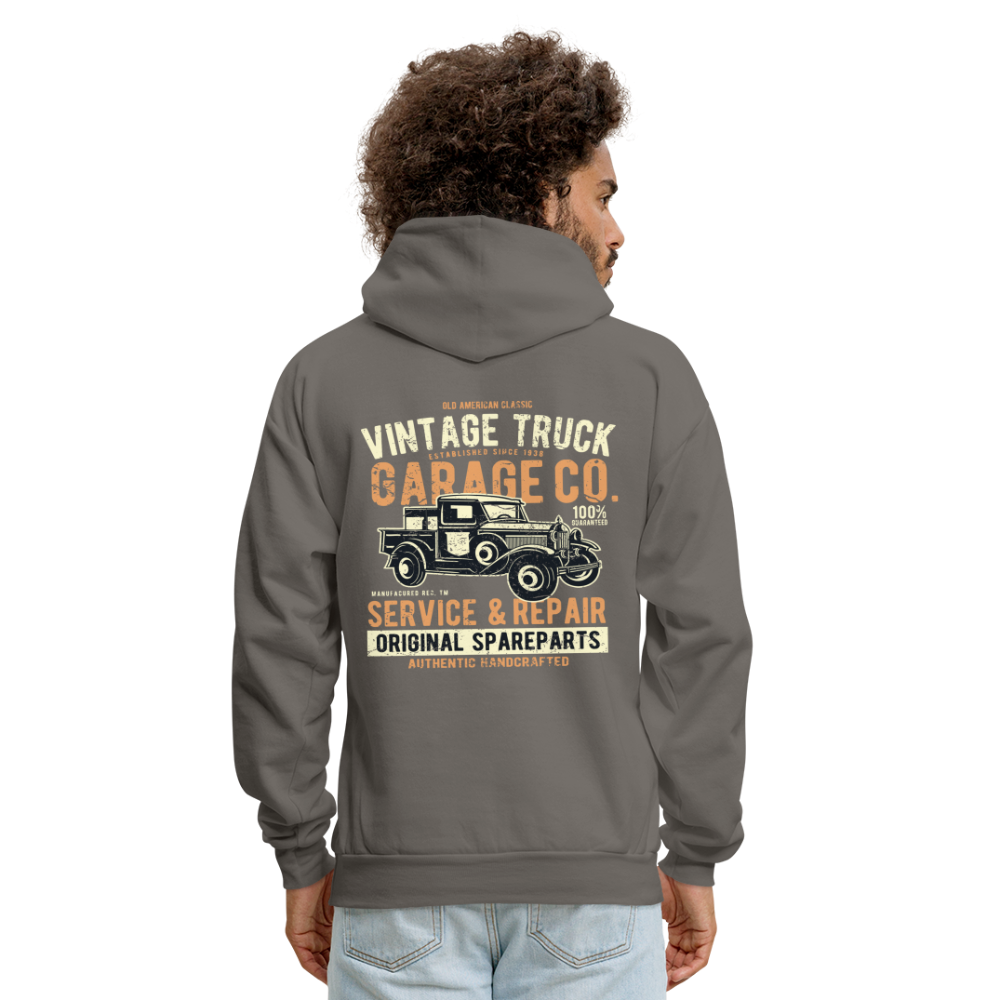 Vintage truck Cars Men's Hoodie - asphalt gray