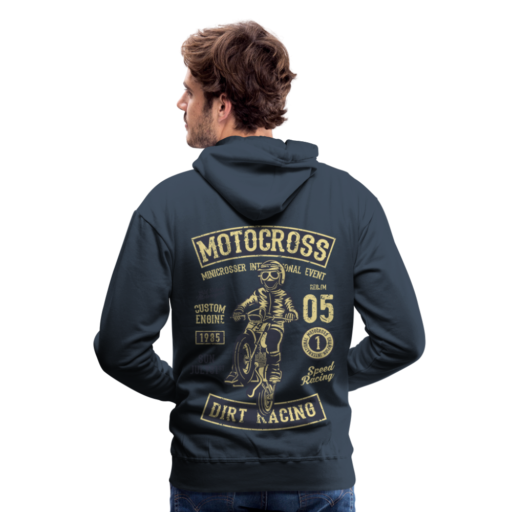 Motocross design Motorcycle Men’s Premium Hoodie - navy