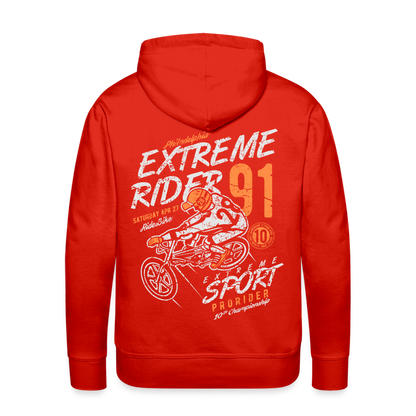 Extremerider Motorcycle Men’s Premium Hoodie - red