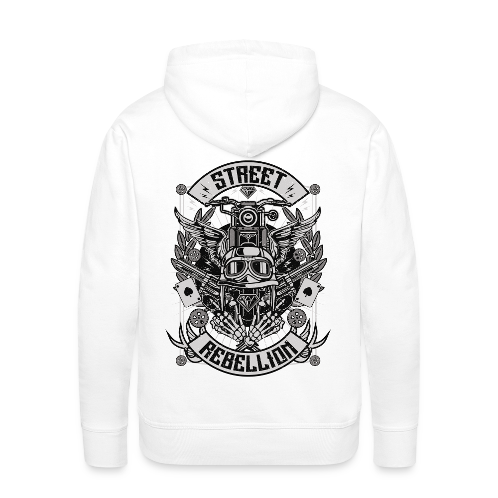 Street Rebellion Men’s Premium Hoodie - white