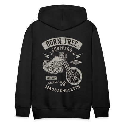 choppers Born Free Motorcycle Men’s Premium Hoodie - black