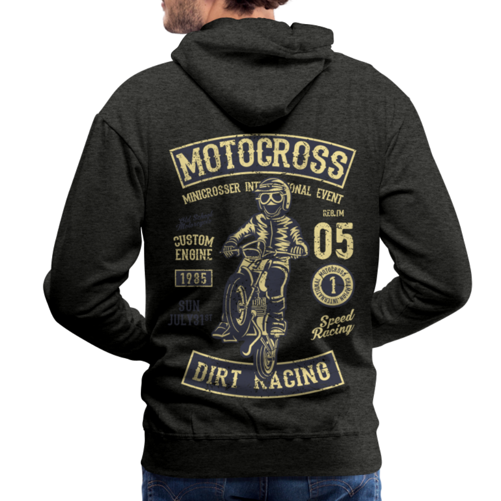 Motocross design Motorcycle Men’s Premium Hoodie - charcoal grey