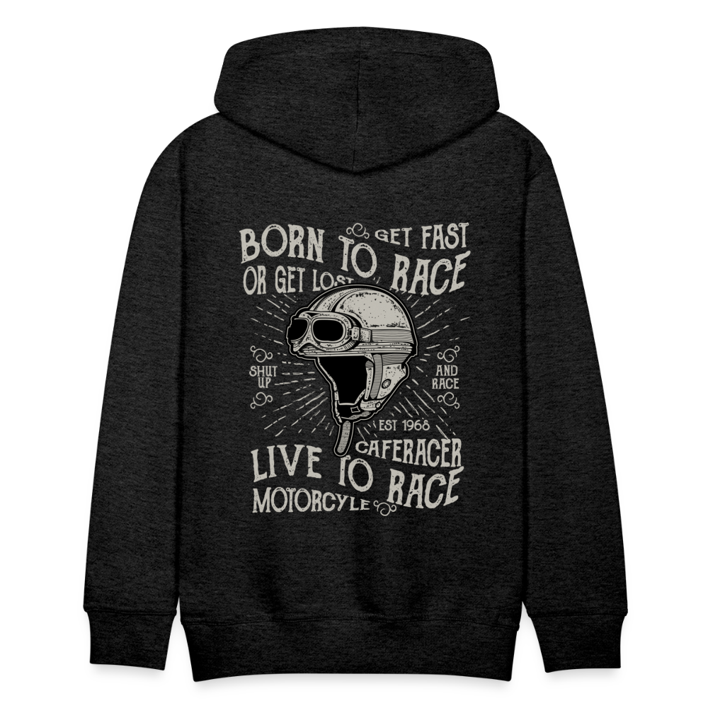 Born to Race Car's Men’s Premium Hoodie - charcoal grey