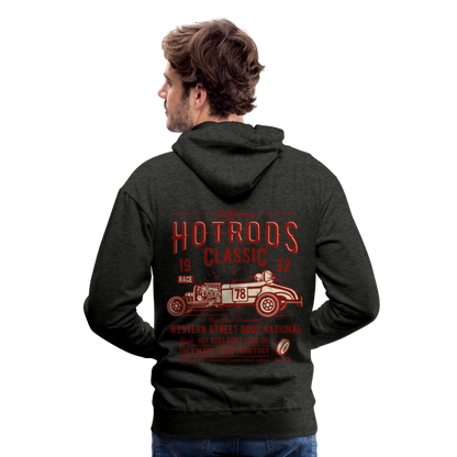 Hot Rods Race Classic Men’s Premium Hoodie - charcoal grey