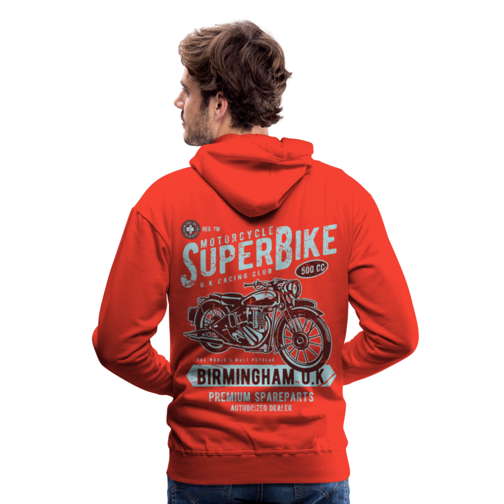 Super Bike Motorcycle Men’s Premium Hoodie - red