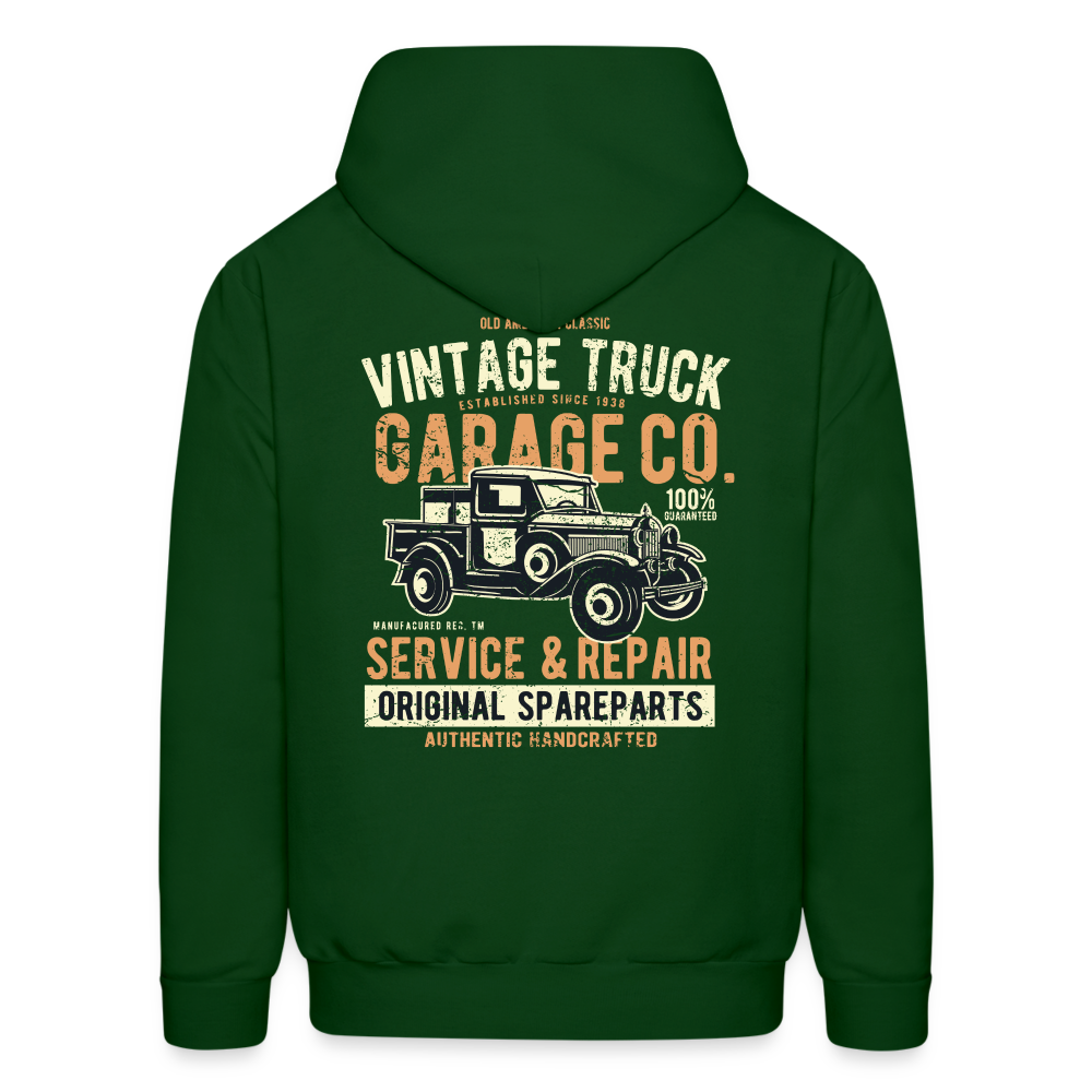 Vintage truck Cars Men's Hoodie - forest green