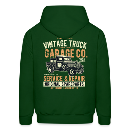 Vintage truck Cars Men's Hoodie - forest green