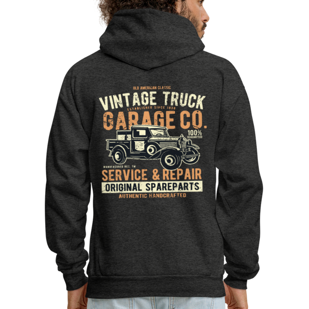 Vintage truck Cars Men's Hoodie - charcoal grey