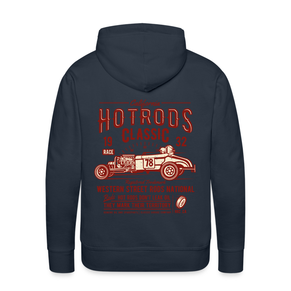 Hot Rods Race Classic Men’s Premium Hoodie - navy