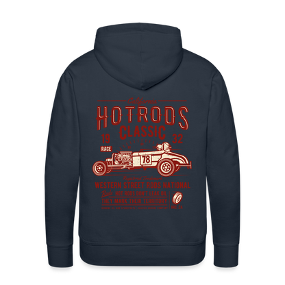 Hot Rods Race Classic Men’s Premium Hoodie - navy