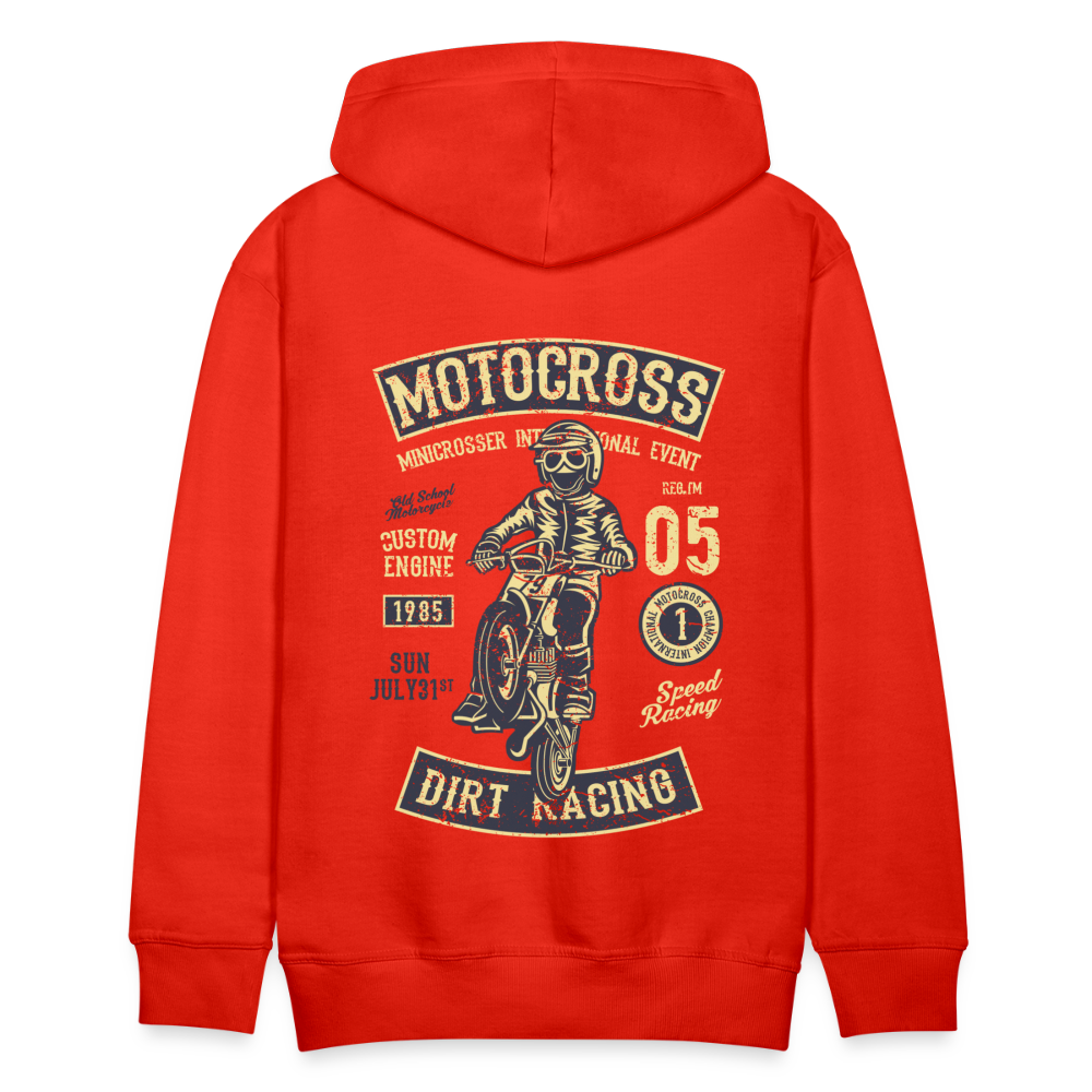 Motocross design Motorcycle Men’s Premium Hoodie - red