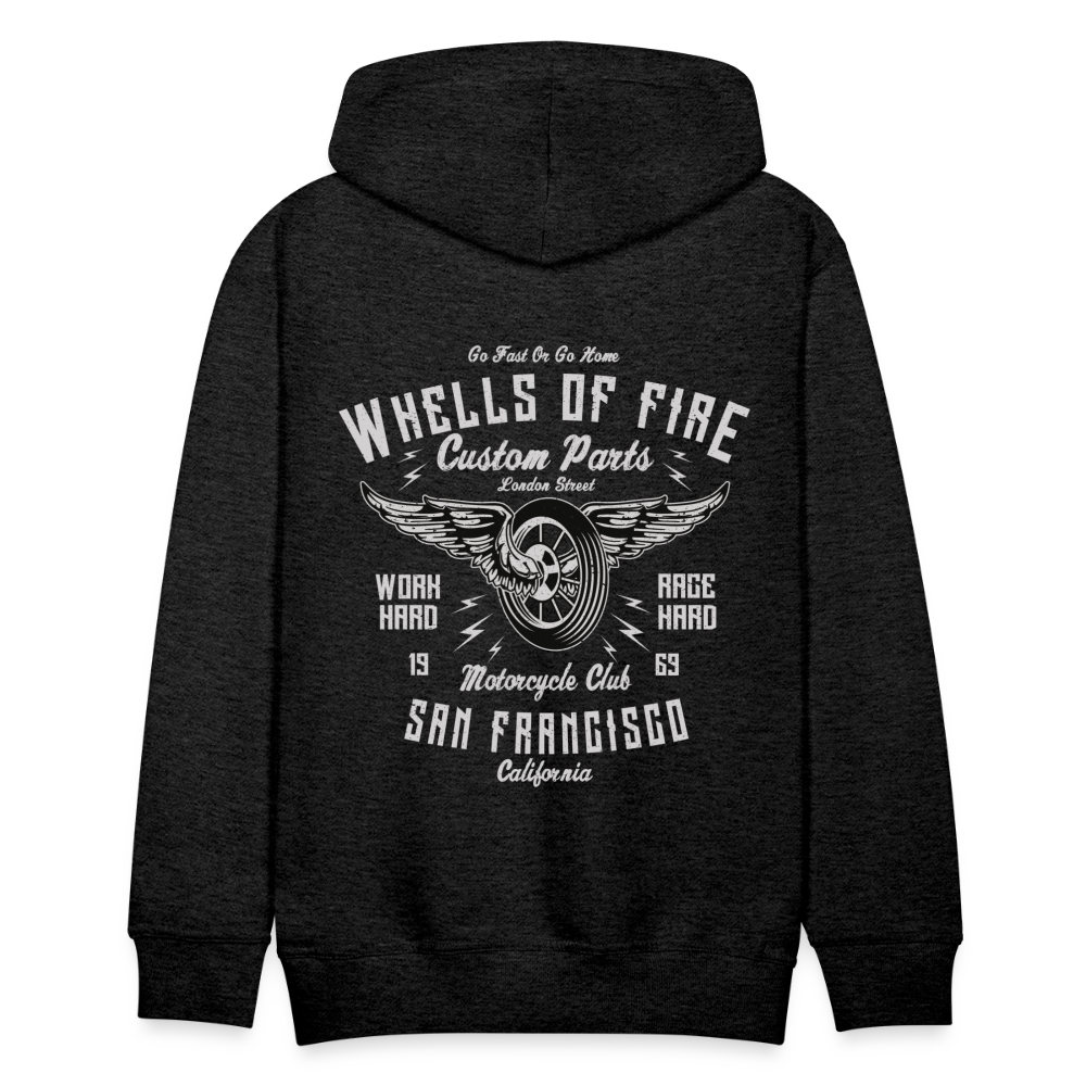 Wheels of fire Motorcycle Club Men’s Premium Hoodie - charcoal grey