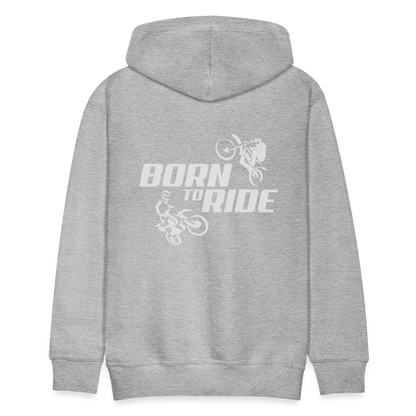 Born to Ride Motocross Men’s Premium Hoodie - heather grey