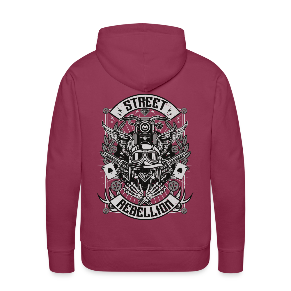 Street Rebellion Men’s Premium Hoodie - bordeaux