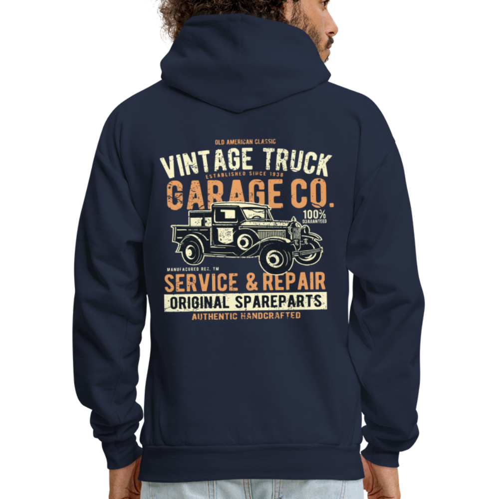 Vintage truck Cars Men's Hoodie - navy