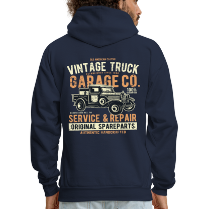 Vintage truck Cars Men's Hoodie - navy