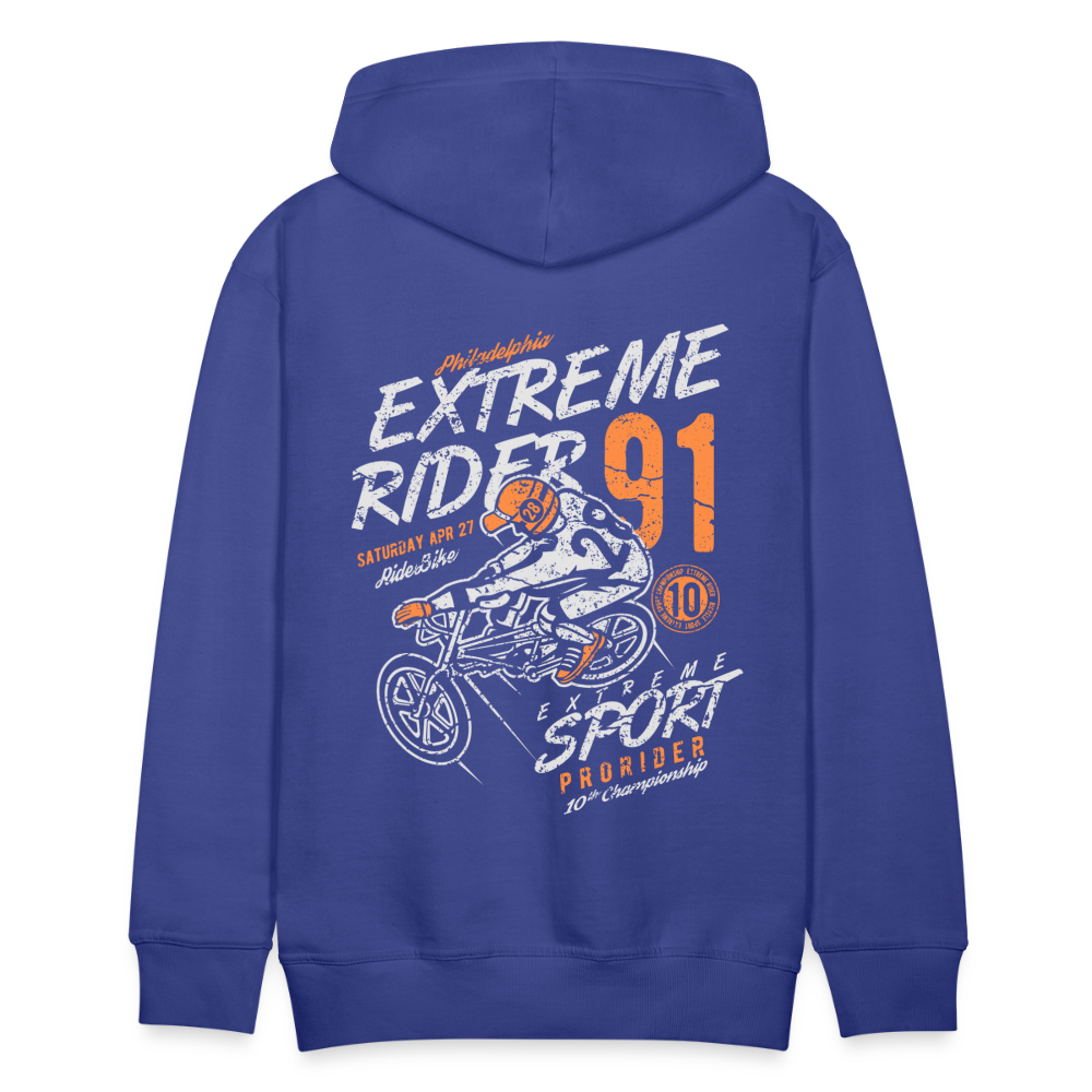 Extremerider Motorcycle Men’s Premium Hoodie - royal blue