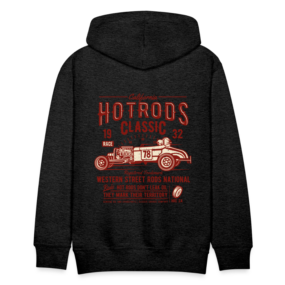 Hot Rods Race Classic Men’s Premium Hoodie - charcoal grey