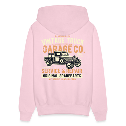 Vintage truck Cars Men's Hoodie - pale pink